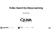 Video search by deep-learning